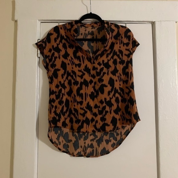 Orange and black loose top size XS - Picture 6 of 7